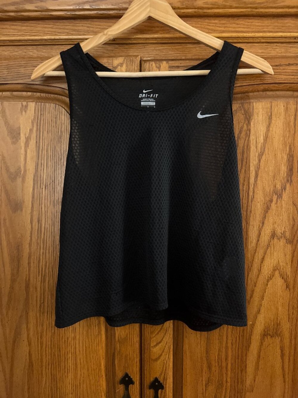 Nike Black Dri-FIT Mesh Tank Top